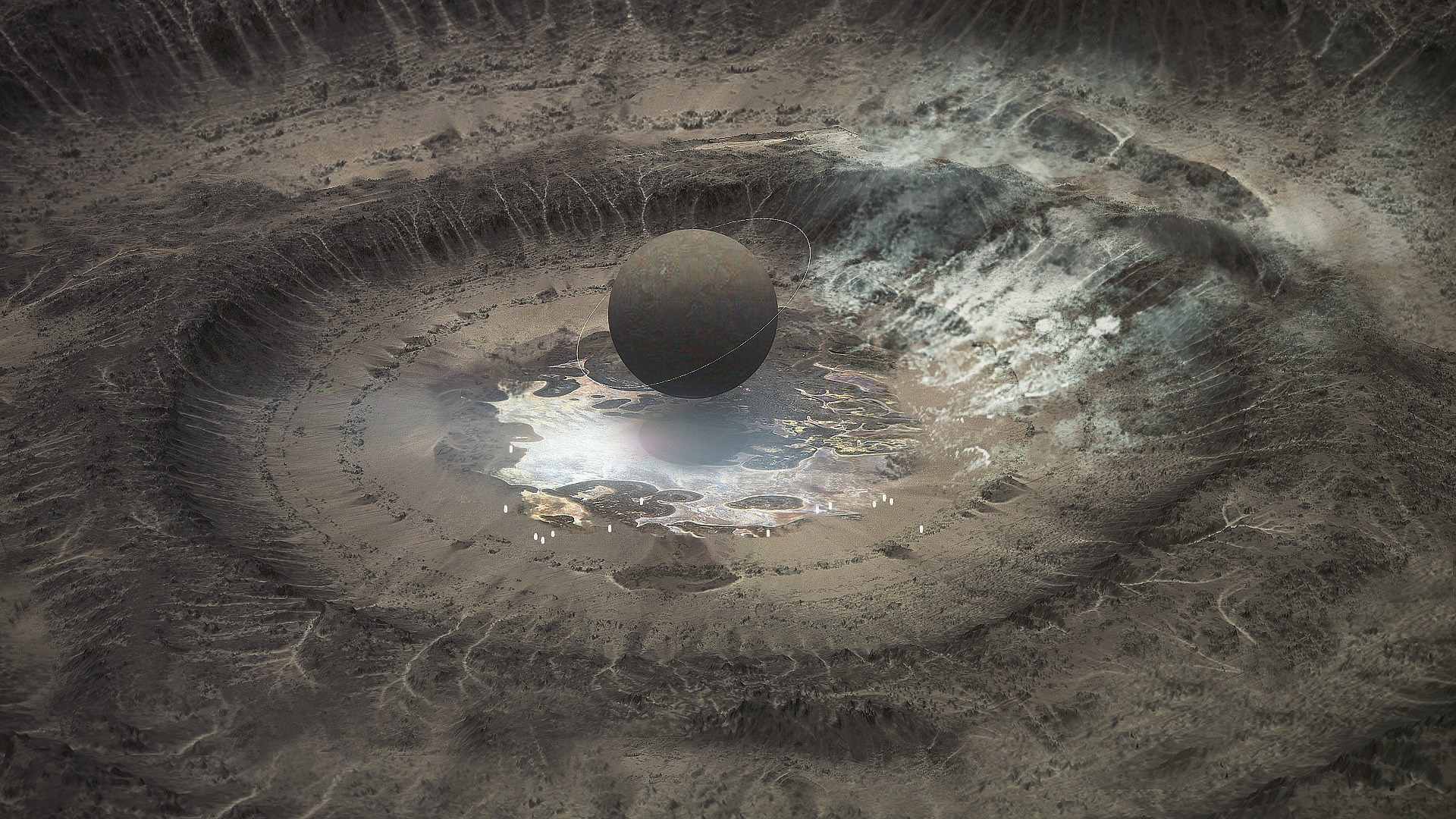 Земля после взрывов. Кратер Вредефорт. Кратер Вредефорт ЮАР. Кратер Бэрринджера. Юкатан кратер астероида.