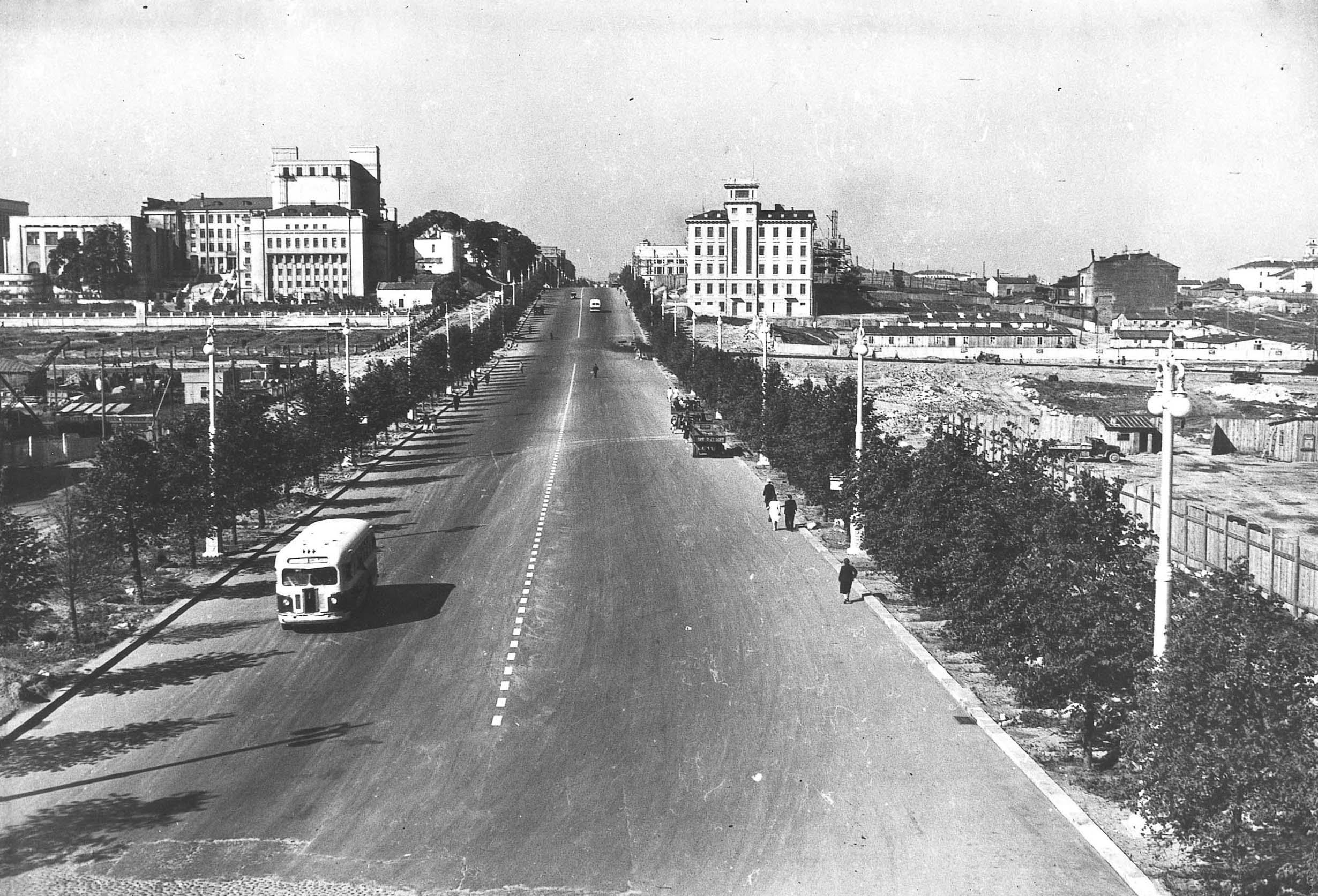 Проспект независимости Минск 1950