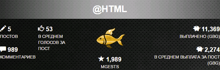 Золотая Рыбка HTML