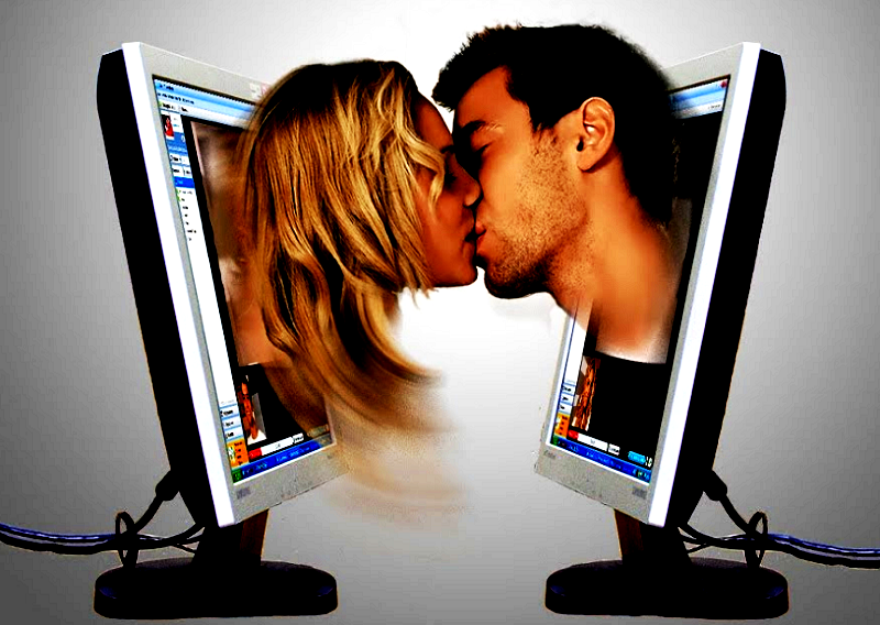 Виртуальное общение платно. Интернет любовь. Поцелуй через монитор. Виртуальная любовь в интернете. Поцелуй на расстоянии.