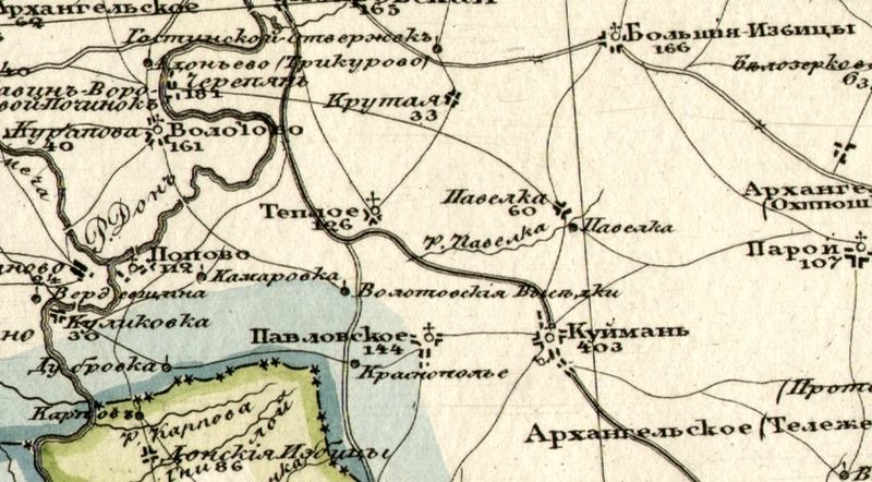 Рис. 23. Донские Избицы на карте Шуберта 1826 года.jpg